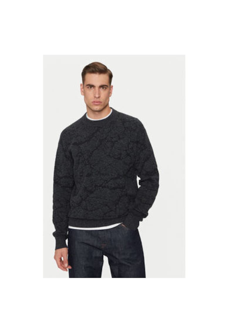 Pulover barbati - 304243103 - Poliamida/Lana/Elastan - Negru - Negru