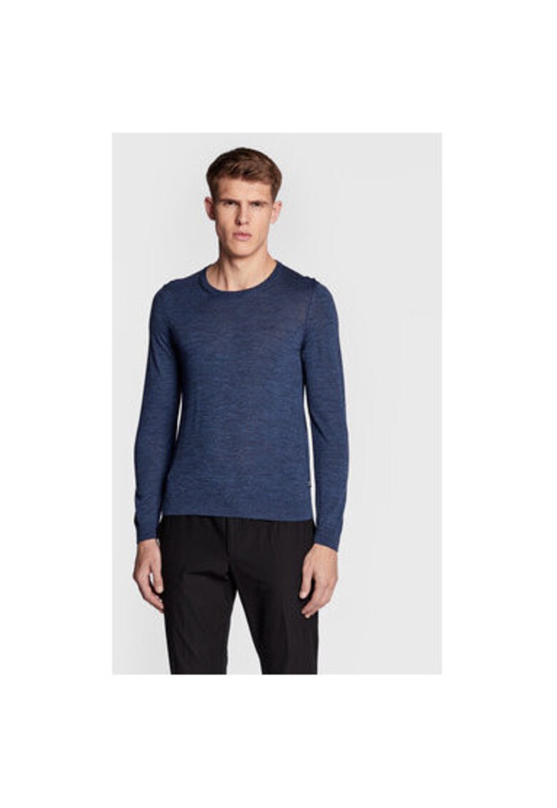 Pulover barbati - 301461371 - Lana - Albastru - Albastru