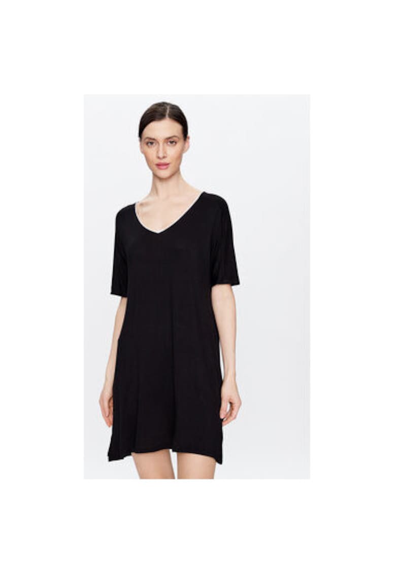 Camasa de noapte dama - 302124480 - Viscoza - XS INTL - Negru Camasa de noapte dama - 302124480 - Viscoza - XS INTL - Negru