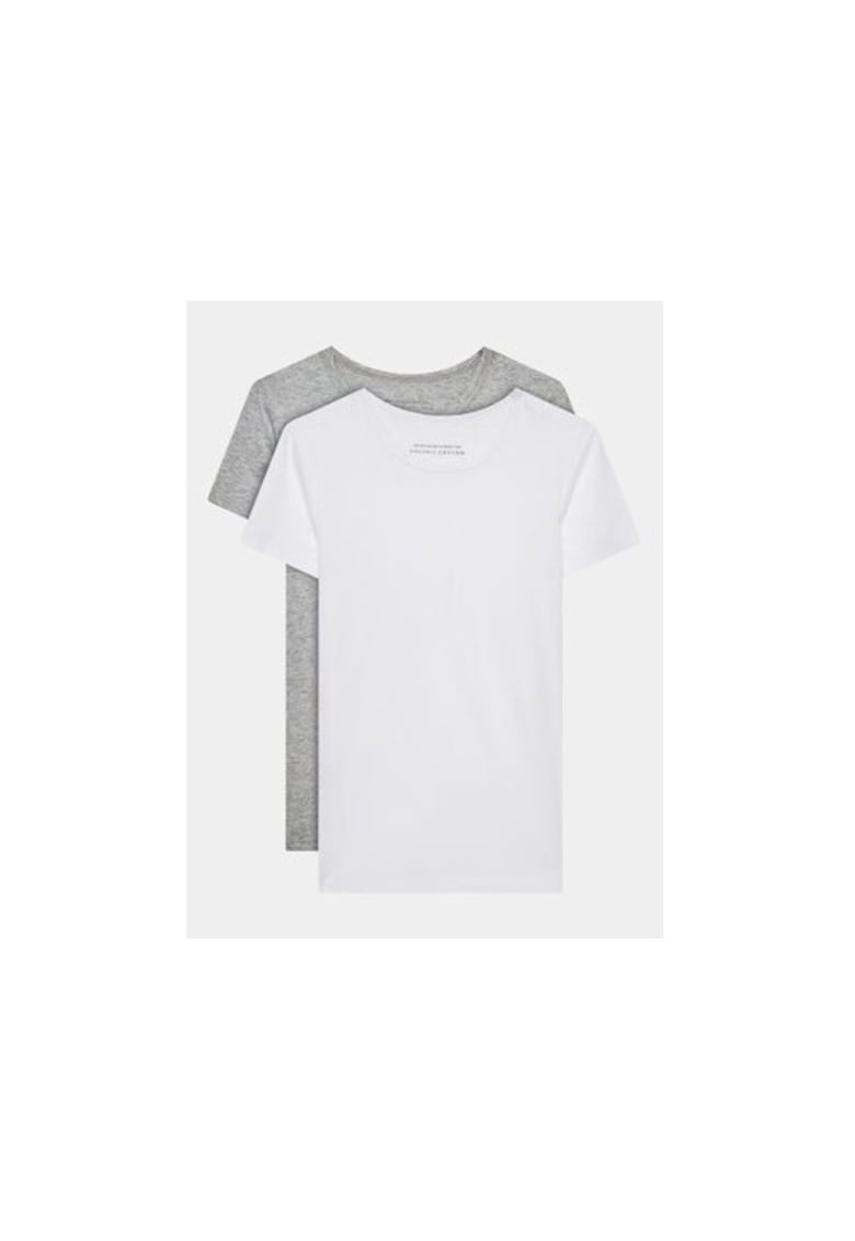 Set 2 tricouri baieti -  303208875 - Bumbac - Alb