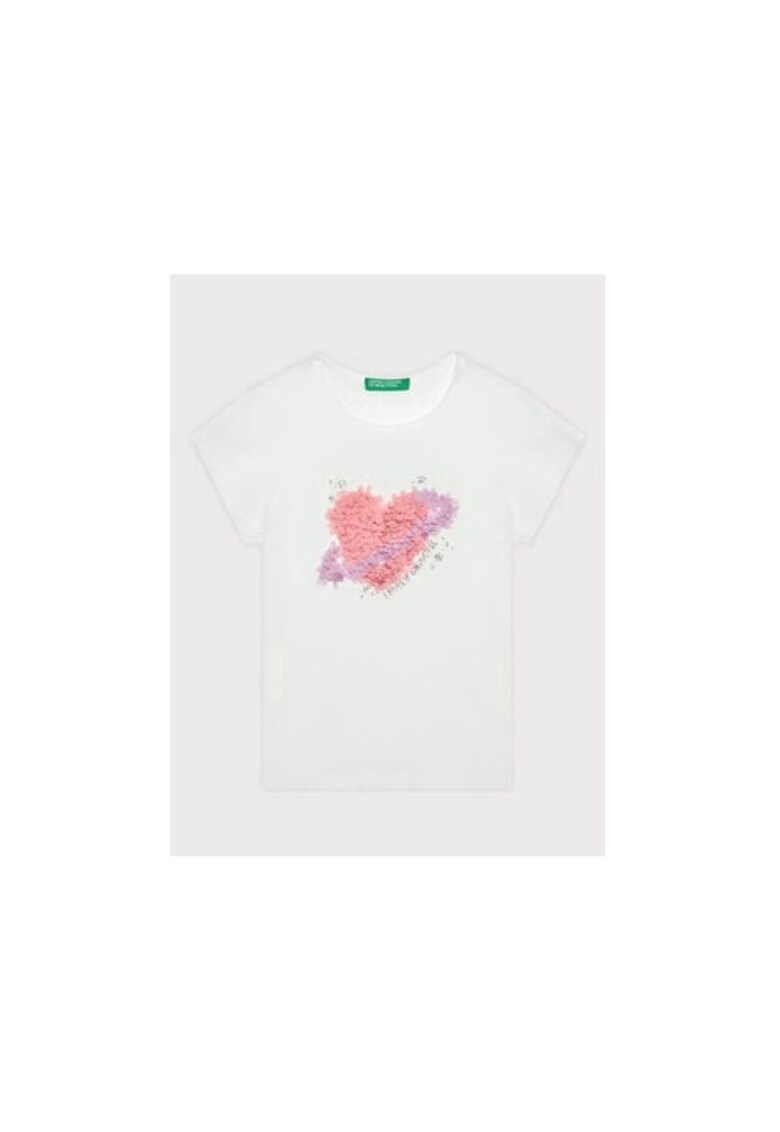 Tricou fete - 300205051 - Bumbac organic - Alb - Alb