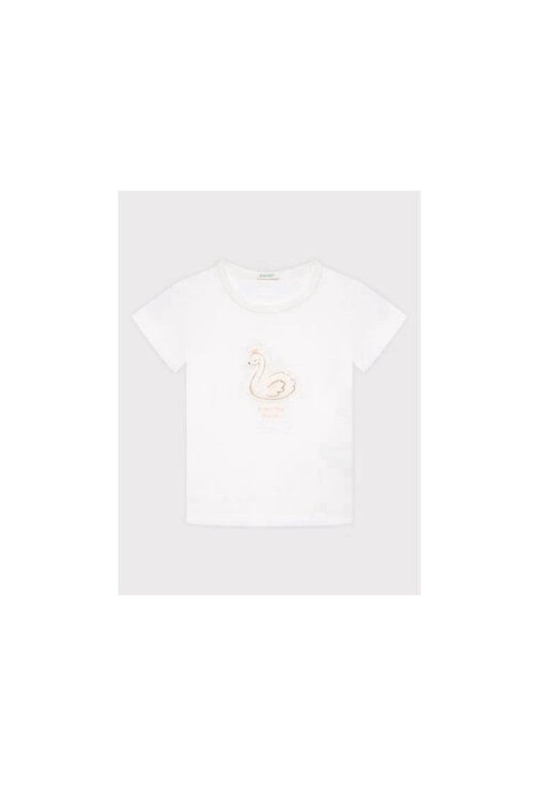 Tricou fete - 300185223 - Bumbac organic - 56 CM - Alb