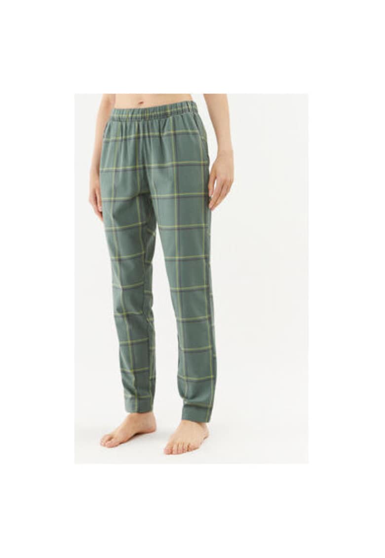 Pantaloni de pijama dama -  303303471 - Bumbac - Verde