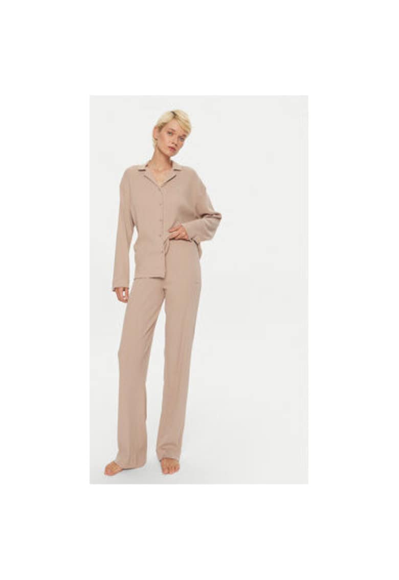 Pijama dama -  304323850 - Bumbac - Bej