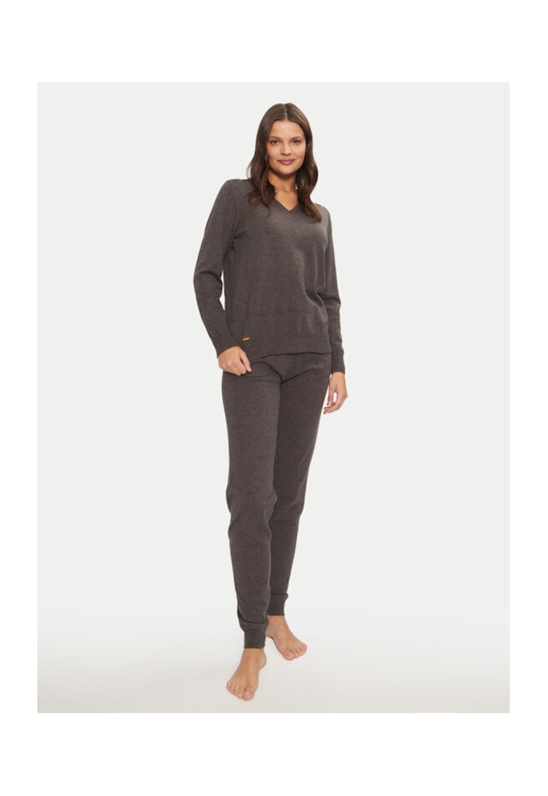 Pijama dama - 304525247 - Acril/Poliester/Viscoza - Gri