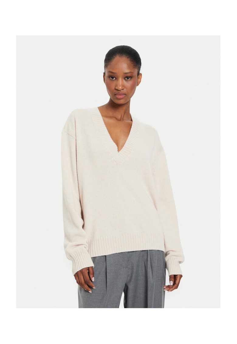 Pulover dama - 304654275 - Poliamida/Viscoza/Lana - One Size INTL - Bej