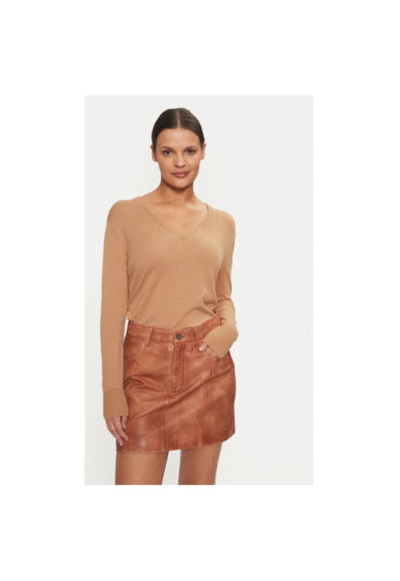 Pulover dama - 304724039 - Bumbac/Modal - Bej - Bej