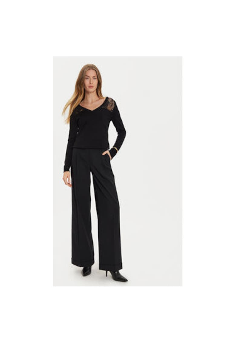 Pulover dama - 304482168 - Viscoza/Poliester - Negru - Negru