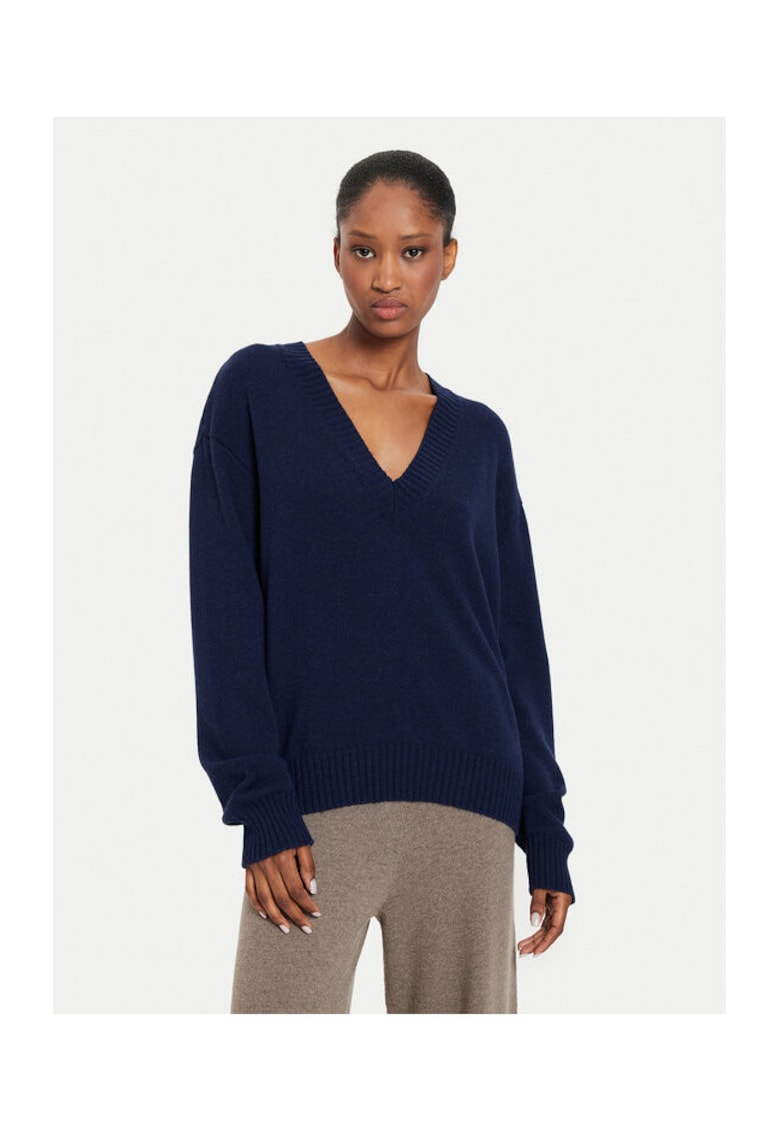 Pulover dama - 304654251 - Poliamida/Viscoza/Lana - One Size INTL - Albastru