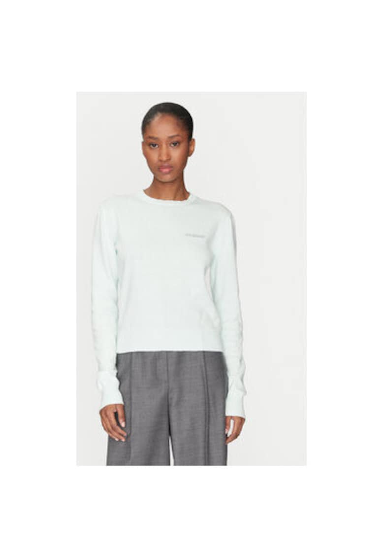 Pulover dama - 305138620 - Bumbac/Lana - Albastru