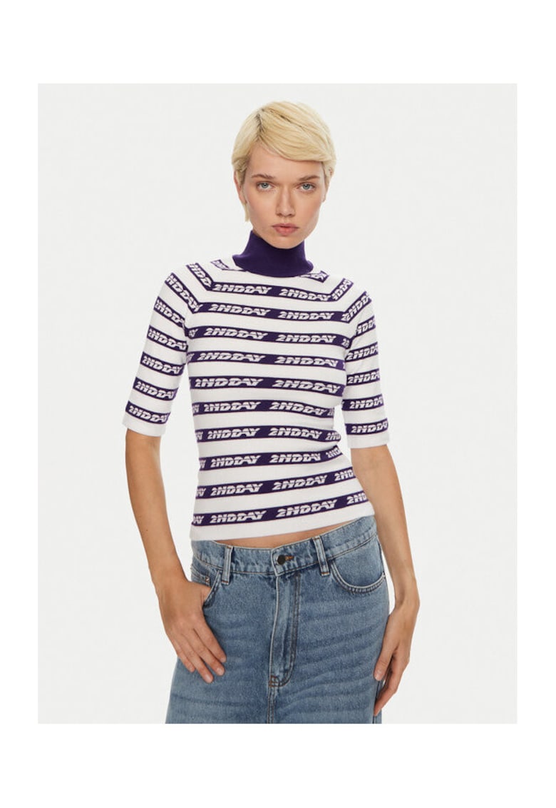 Pulover dama - 304475047 - Rayon/Poliester - Albastru - Albastru