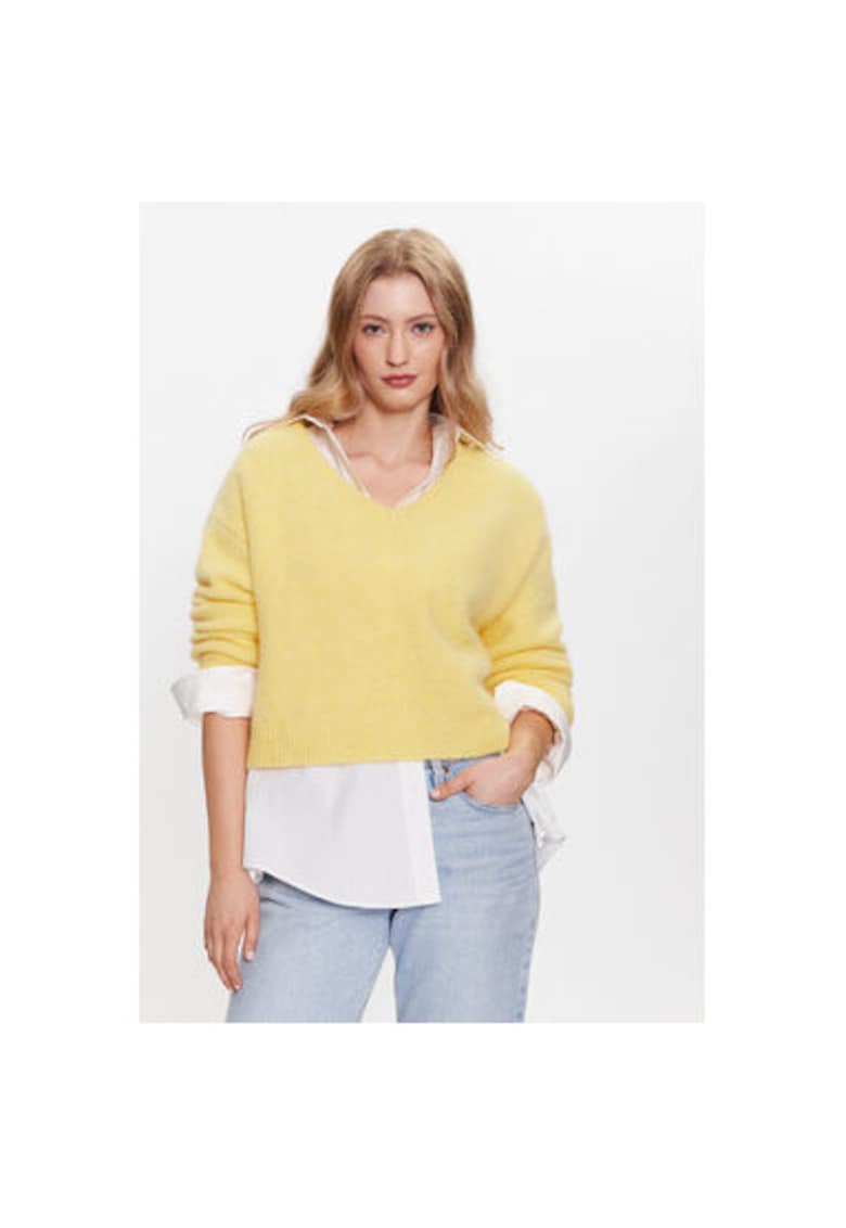 Pulover dama - 303188153 - Acril/Lana Alpaca/Poliamida - Galben - Galben