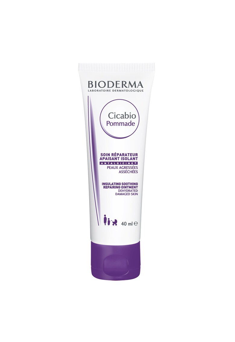 Crema cicatrizanta Cicabio Pommade pentru piele cu leziuni – 40 ml Bioderma imagine noua