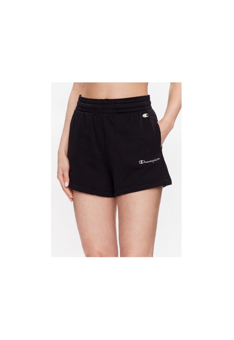 Pantaloni scurti dama -  302207701 - Bumbac/Poliester - Negru