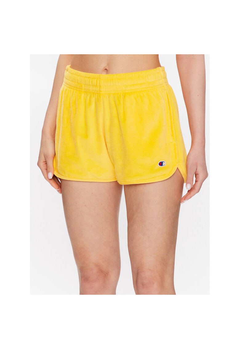 Pantaloni scurti dama - 302203833 - Bumbac/Poliester - Galben - Galben