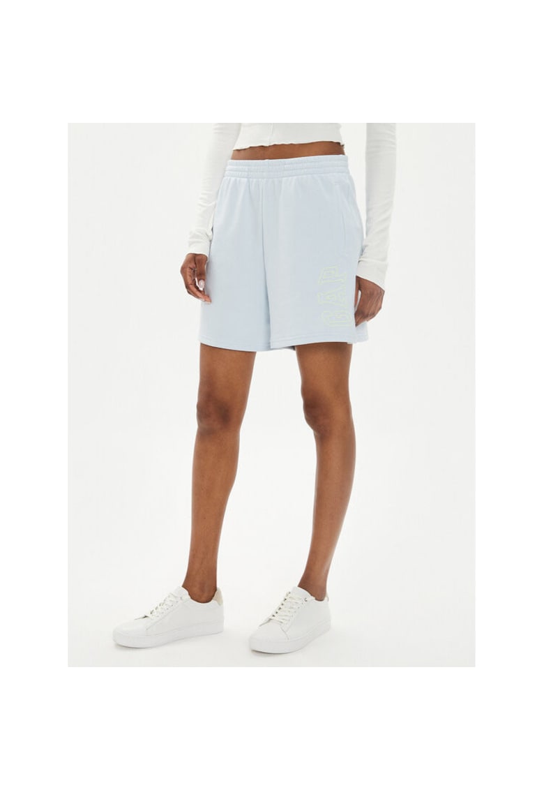 Pantaloni scurti dama - 304508547 - Bumbac/Poliester - Albastru - Albastru