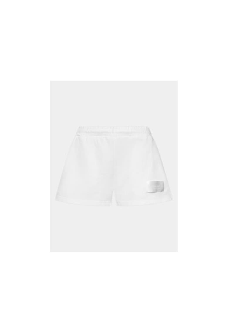 Pantaloni scurti dama - 303878405 - Bumbac - Alb