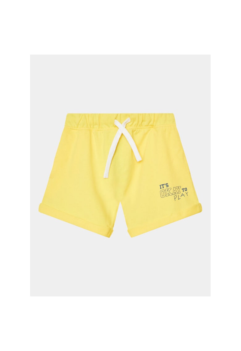 Pantaloni scurti baieti - 302078646 - Bumbac - Galben - Galben