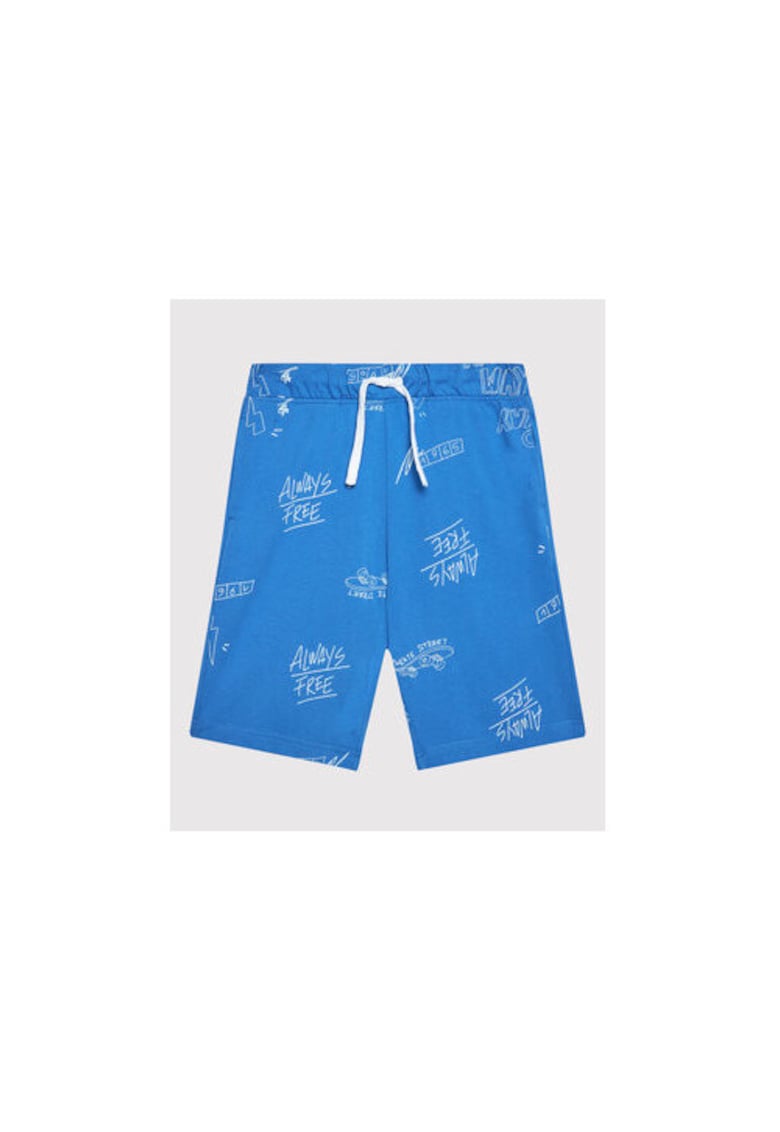 Pantaloni scurti baieti - 300151228 - Bumbac - Albastru - Albastru