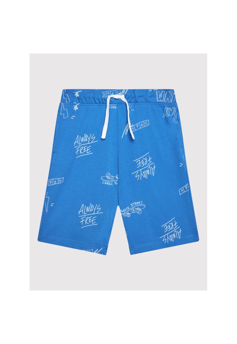 Pantaloni scurti baieti - 300151228 - Bumbac - Albastru - Albastru