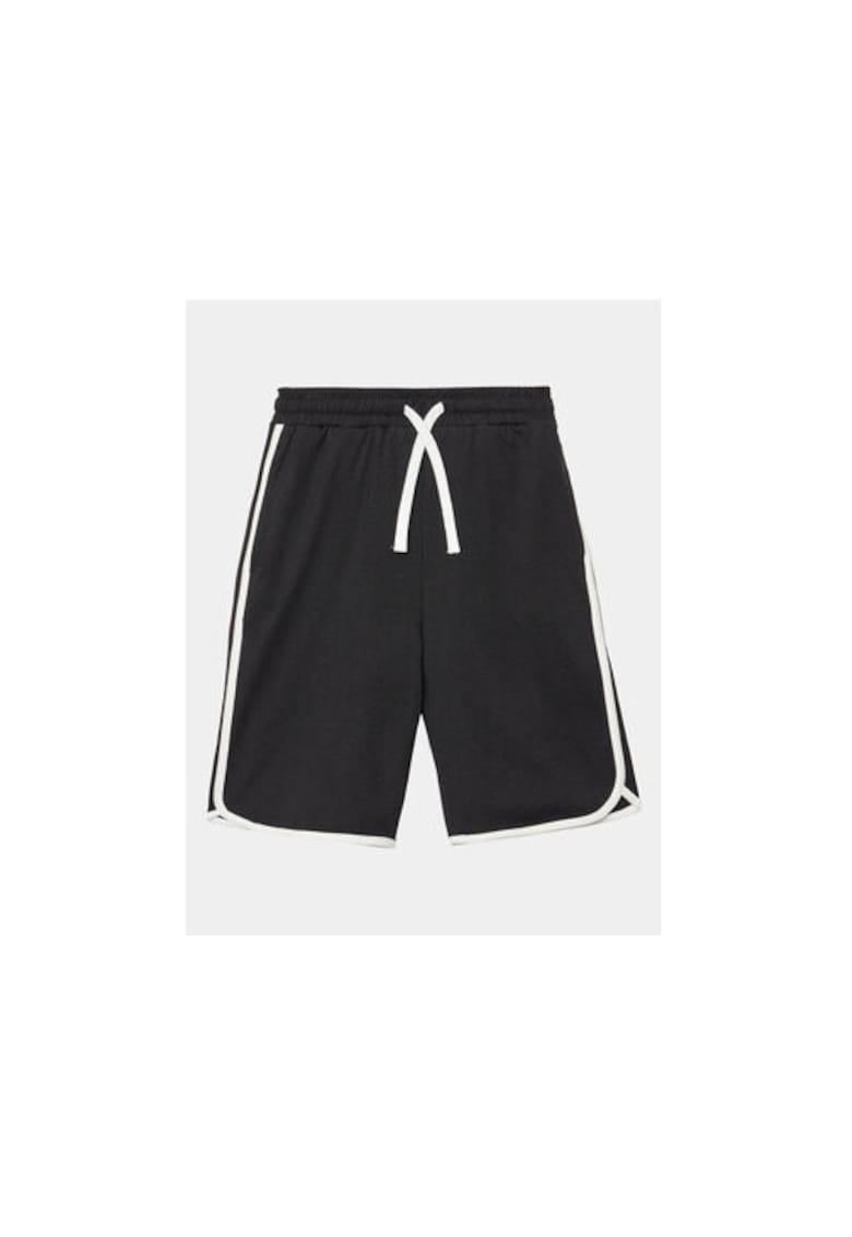 Pantaloni scurti baieti - 302078387 - Bumbac - Negru - Negru