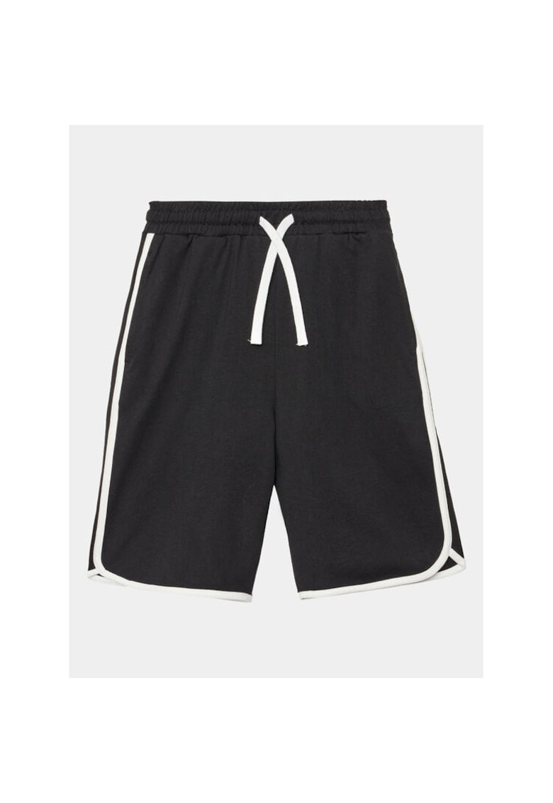 Pantaloni scurti baieti - 302078387 - Bumbac - Negru - Negru