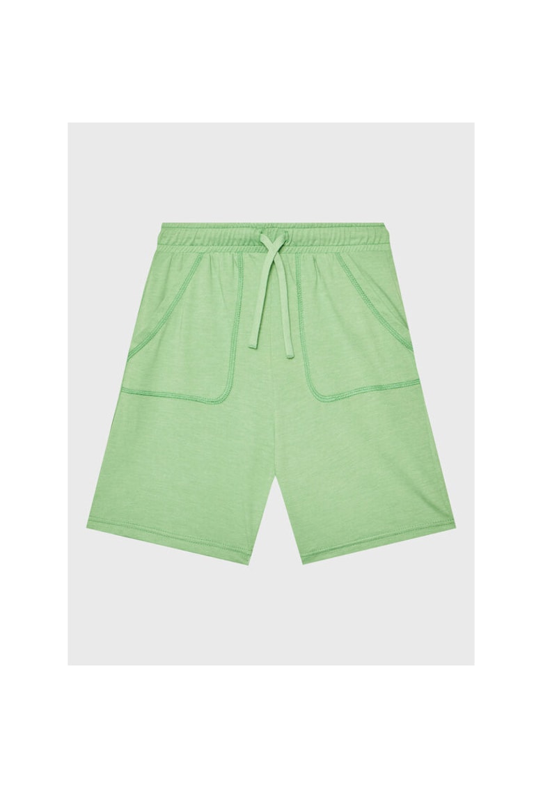 Pantaloni scurti baieti - 301775638 - Poliester/Bumbac - Verde - Verde