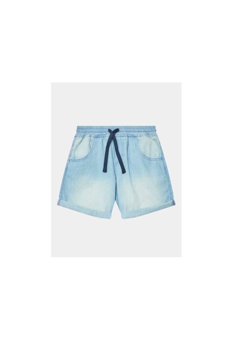 Pantaloni scurti baieti - 302079919 - Bumbac - Albastru - Albastru