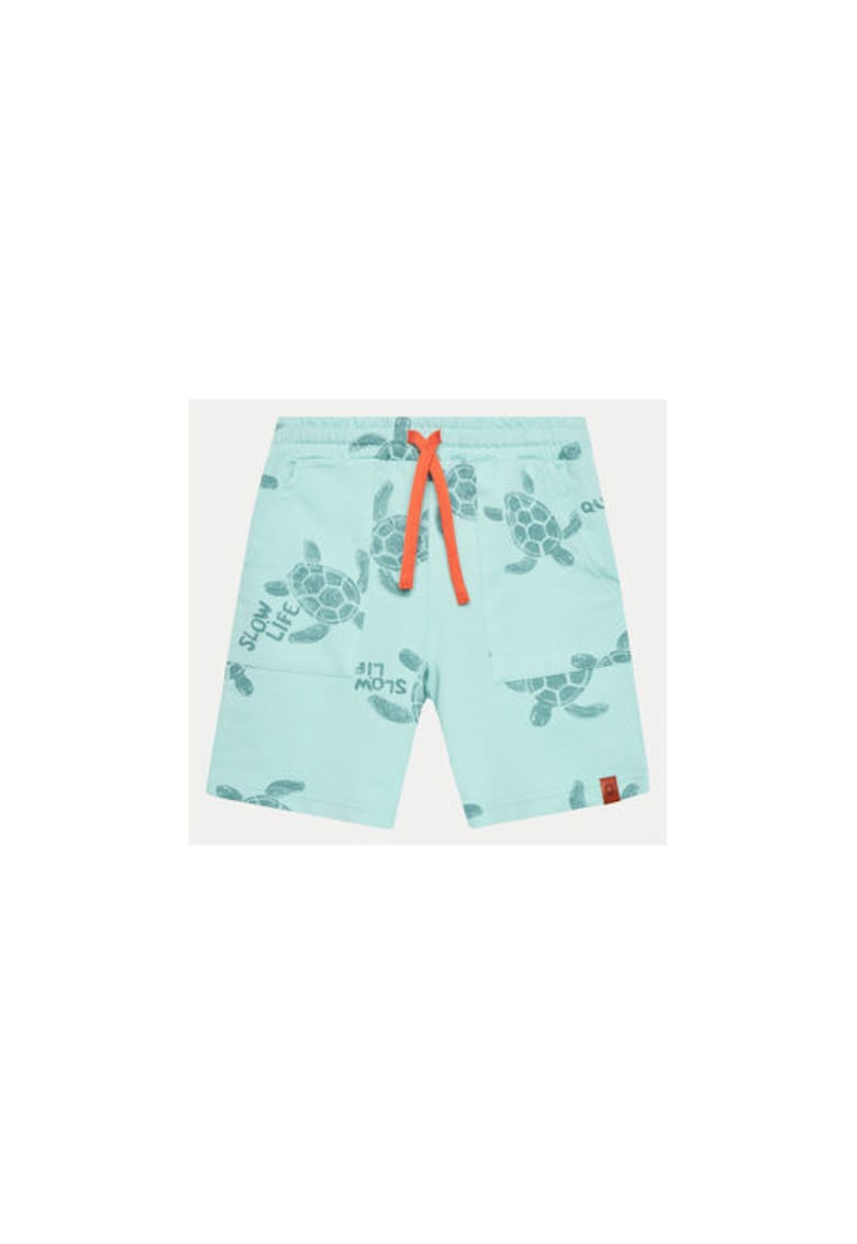 Pantaloni scurti baieti - 304190667 - Bumbac - Albastru - Albastru