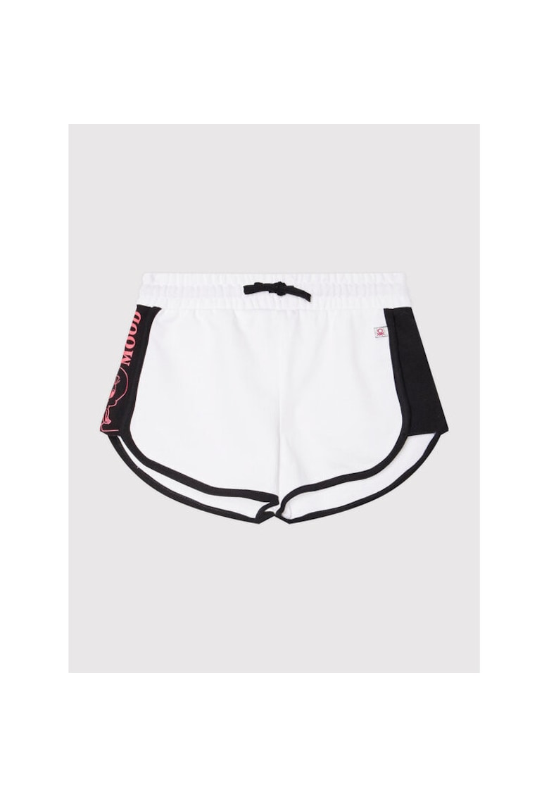 Pantaloni scurti fete - 300129524 - Poliester/Bumbac - Alb - Alb