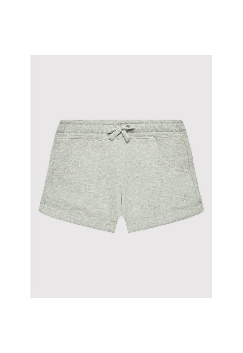Pantaloni scurti fete - 300207406 - Bumbac - Gri - Gri