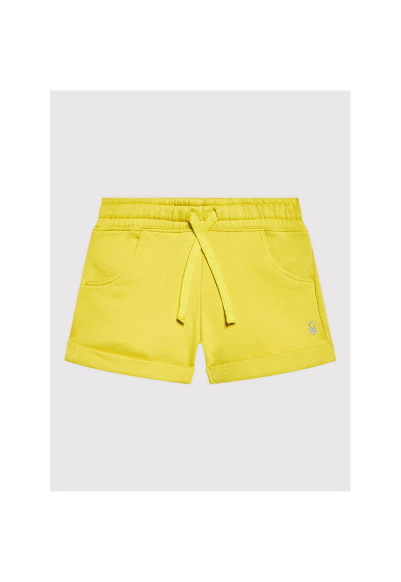 Pantaloni scurti fete - 300207345 - Bumbac - Galben - Galben