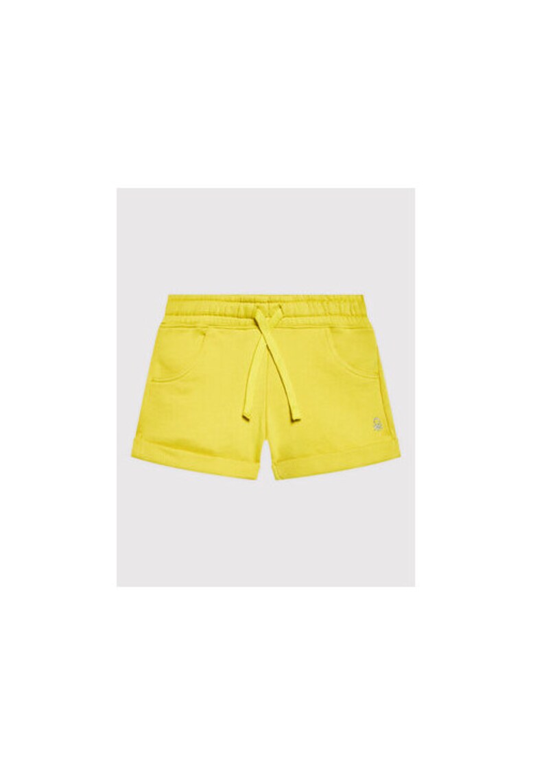 Pantaloni scurti fete - 300207345 - Bumbac - Galben - Galben