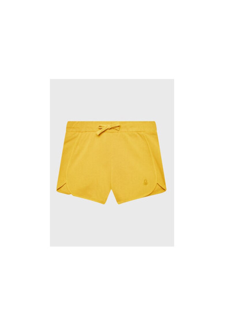 Pantaloni scurti fete - 301771159 - Bumbac - Galben - Galben