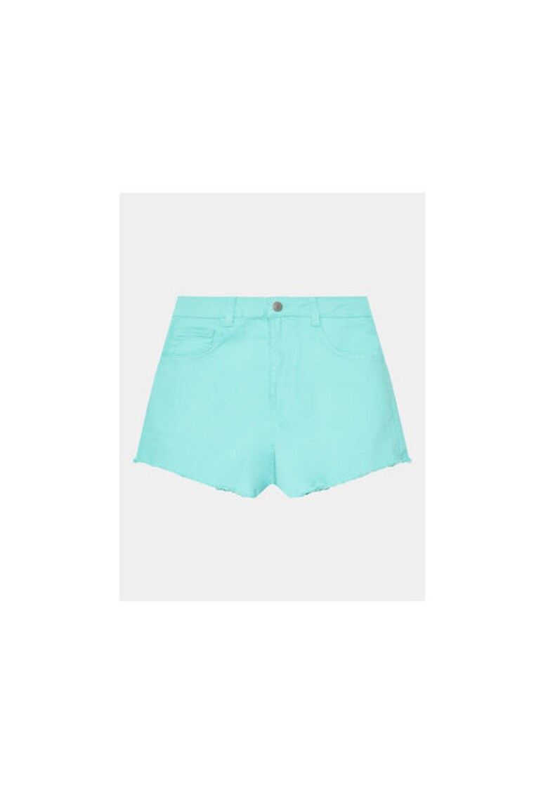 Pantaloni scurti fete - 302099207 - Bumbac/Poliester - Albastru - Albastru