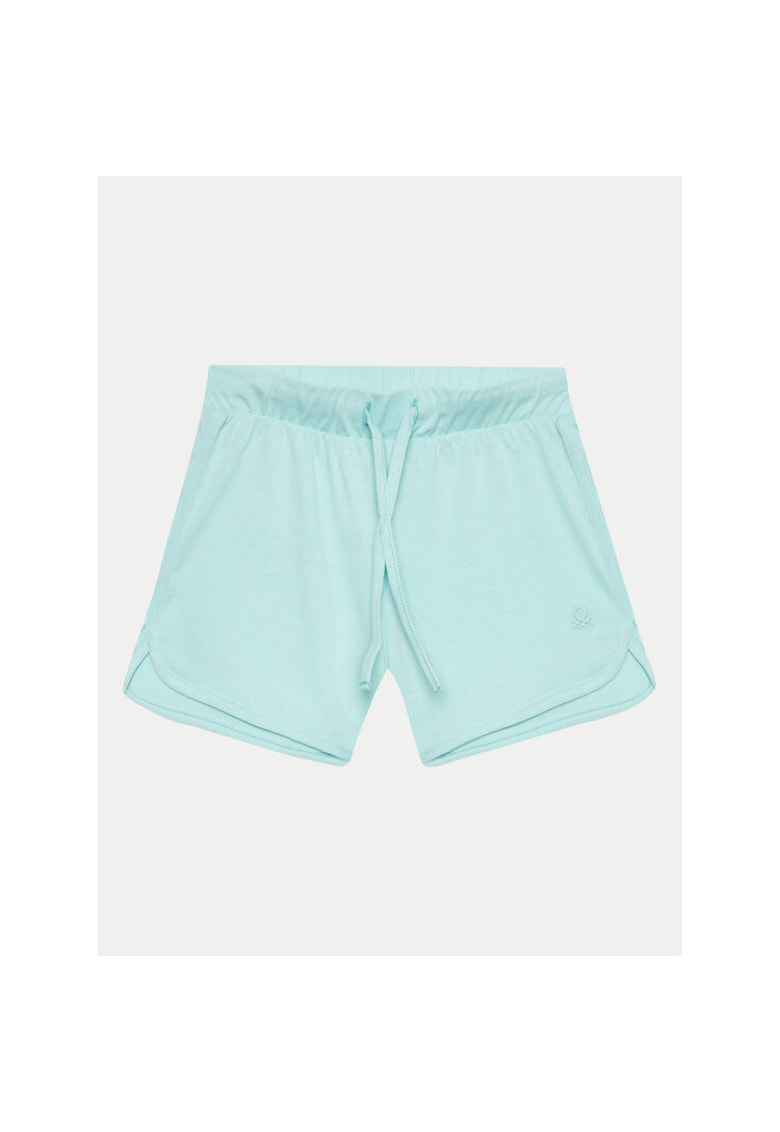 Pantaloni scurti fete - 304190964 - Bumbac - Verde - Verde