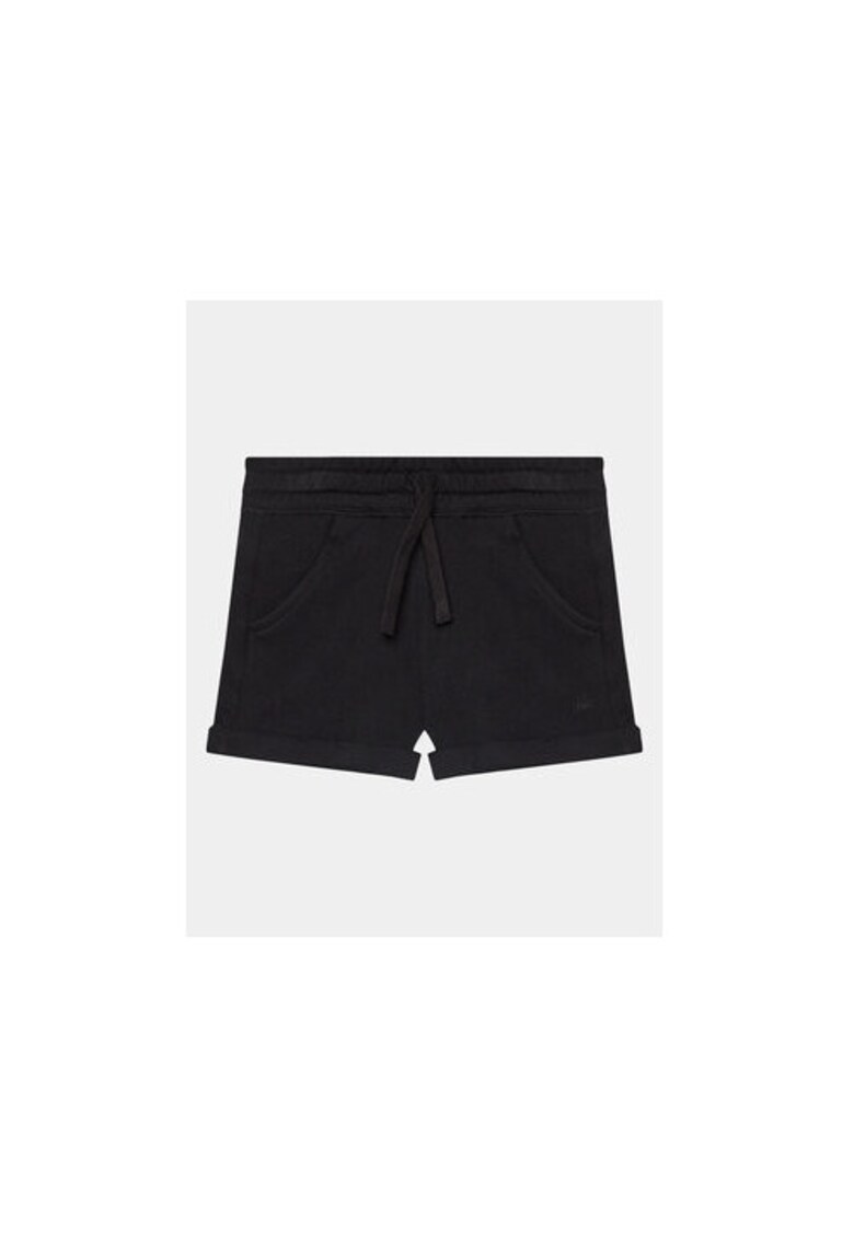Pantaloni scurti fete - 303817916 - Bumbac - Negru - Negru