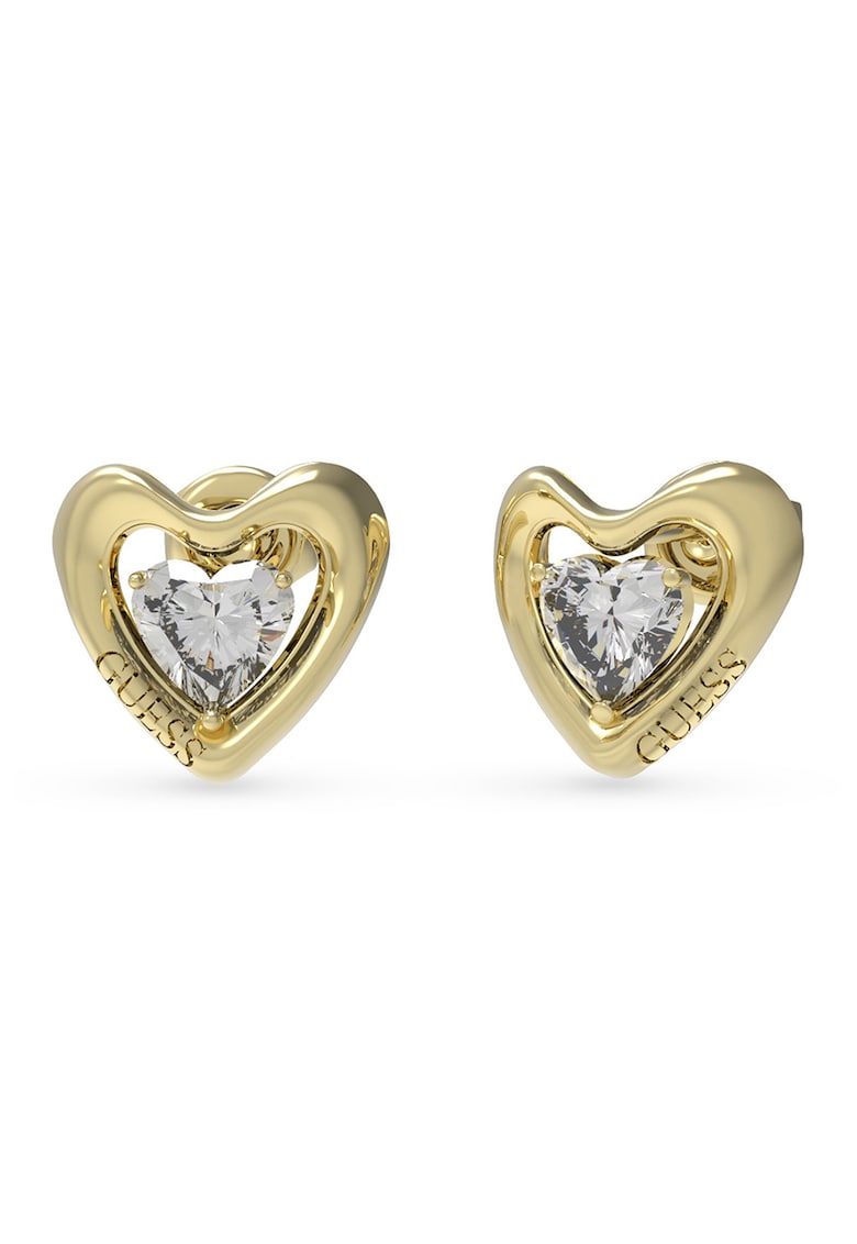 Cercei din otel inoxidabil in forma de inima cu tija