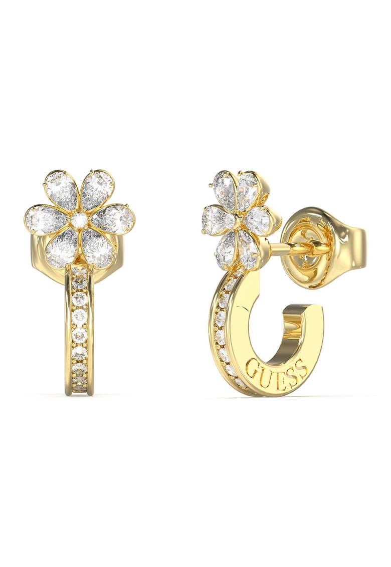 Cercei rotunzi discreti din otel inoxidabil