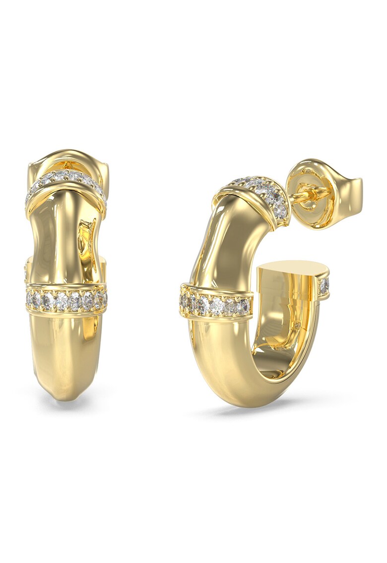 Cercei de otel inoxidabil cu cristale