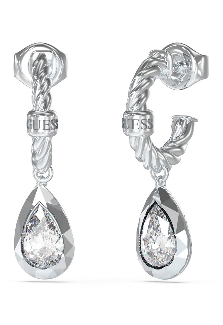 Cercei drop din otel inoxidabil cu zirconia