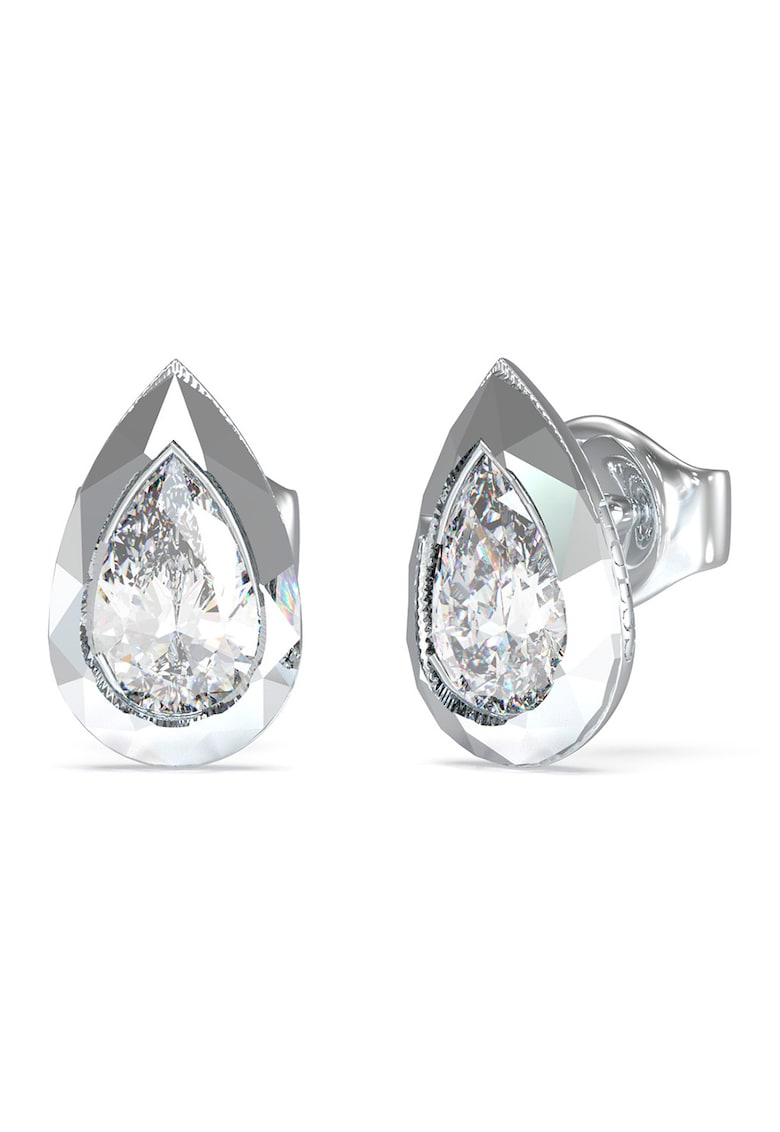 Cercei din otel inoxidabil cu zirconia si tija