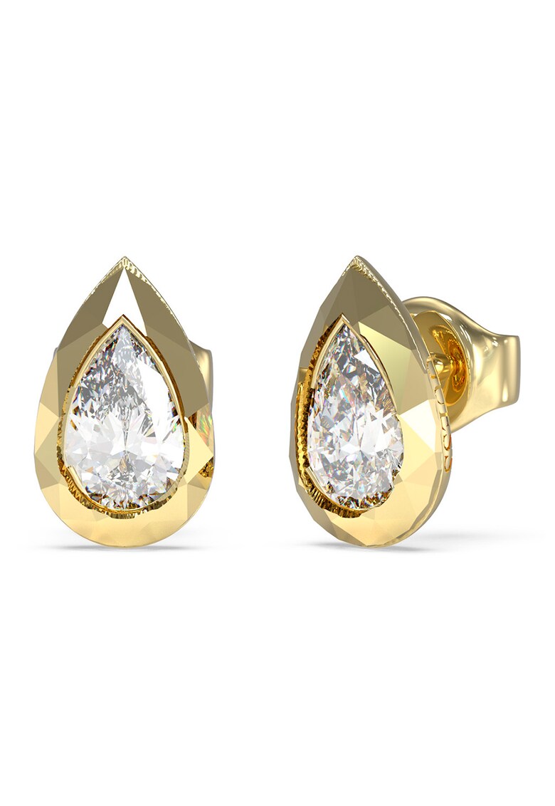 Cercei din otel inoxidabil cu zirconia si tija