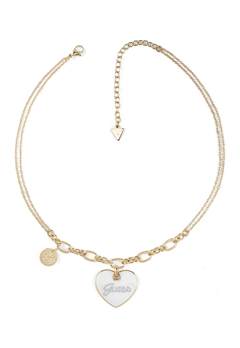 Colier din otel inoxidabil cu pandantiv cu logo