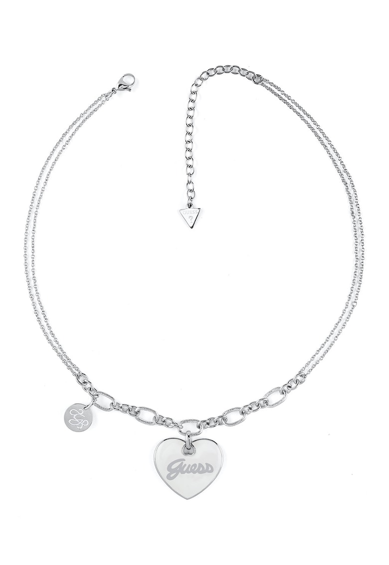 Colier din otel inoxidabil cu pandantiv cu logo