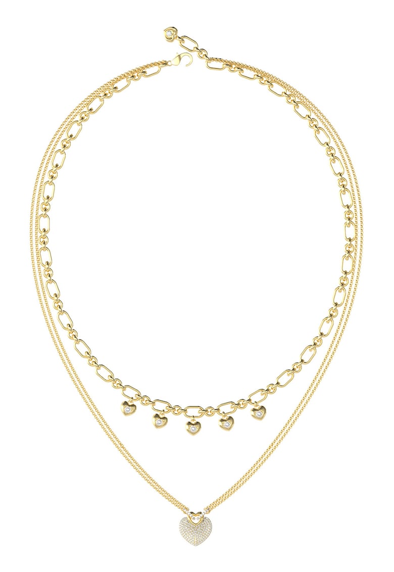 Colier din otel inoxidabil cu siraguri duble