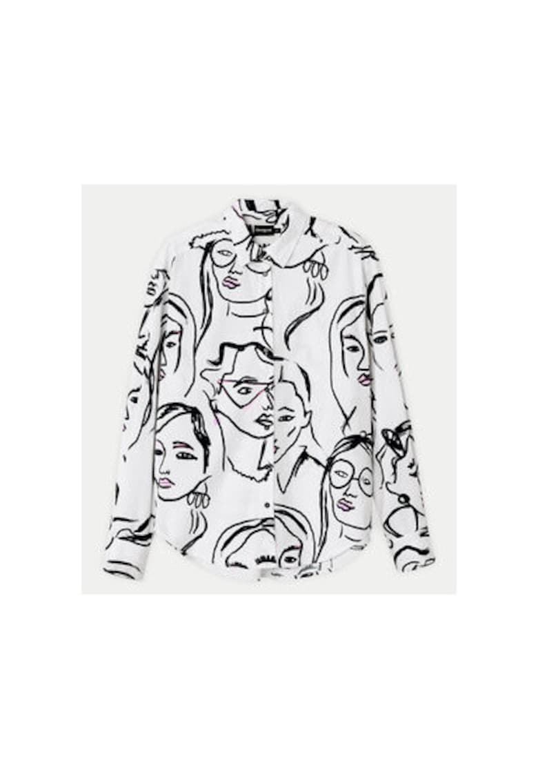 Camasa dama - 304477133 - Bumbac - Alb Camasa dama - 304477133 - Bumbac - Alb