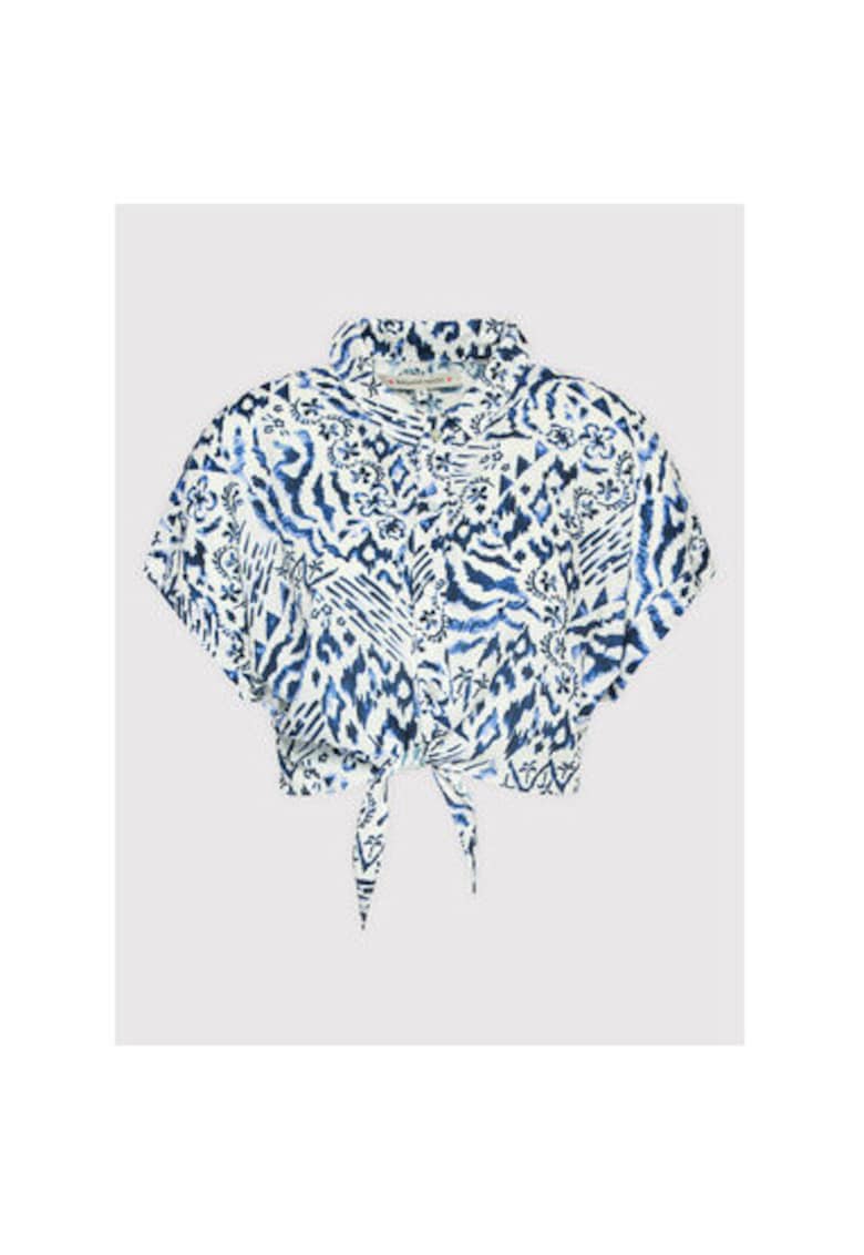 Camasa dama - 300247471 - Viscoza - Albastru - Albastru