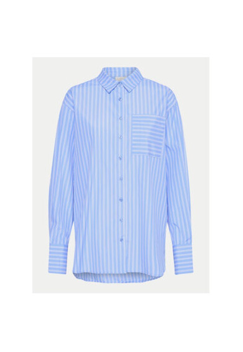 Camasa dama - 303964870 - Poliester/Bumbac - Albastru - Albastru