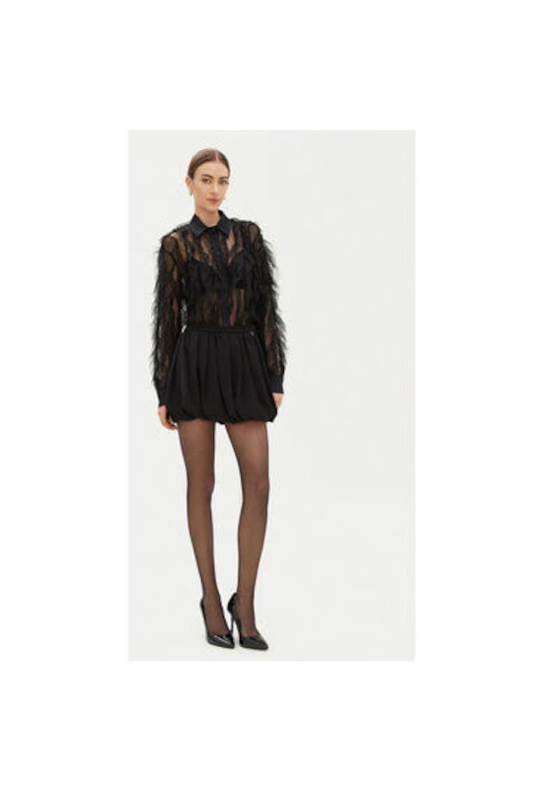 Camasa dama - 305062666 - Viscoza - Negru - Negru